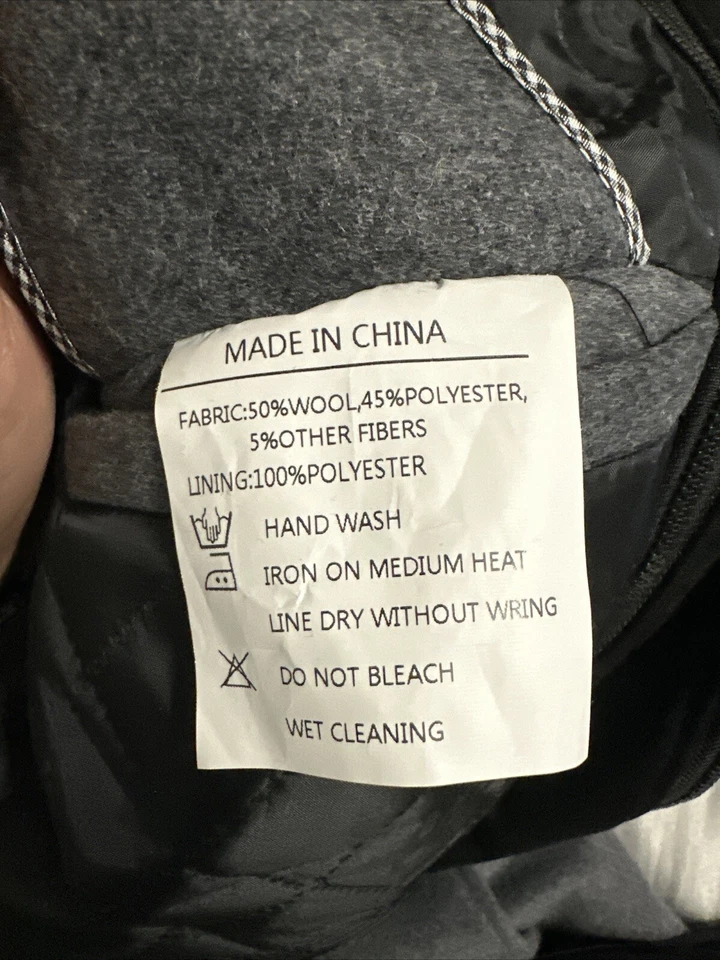 Men Hooded Dress Coat Thermal Business Casual Trench Coat Mid Long Jacket - Image 4 of 4