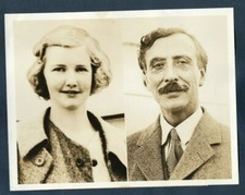Foto de prensa original de Miss Peggy Marshall Weds Musico Ernest Schelling 1939 Y40
