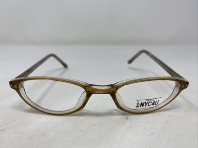 NYC4U King s Plaza BROWN LAMINATE 46-20-140 Full Rim Eyeglasses Frame K36
