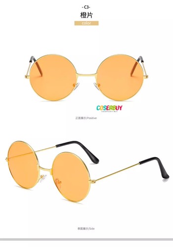 Anime Trigun Cosplay Vash The Stampede Orange Glasses Sunglasses Accessory Gift - Picture 12 of 24