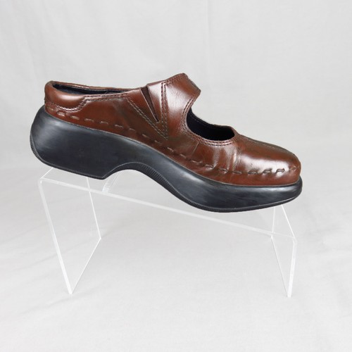 Dansko Mary Jane Shoes Womens Size 36 EU Brown Leather Slip On Clogs Mules - Picture 4 of 10