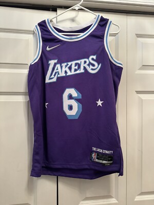 Nike Men's JAMES LA Lakers City Edition Swingman Jersey, DB4032