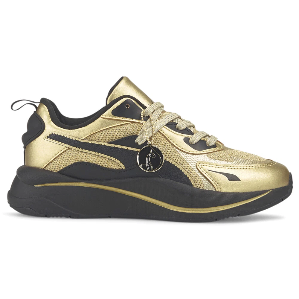 Puma Baby Phat X RsCurve Lace Up Womens Gold Sneakers Casual Shoes