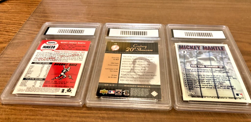 Three card lot of Mickey Mickey Mickey GMA graded and bojus cards always added - Picture 2 of 2