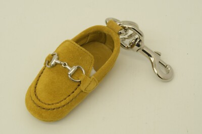 Authentic Gucci Yellow Shoe Keychain Suede SP Horsebit  display picture 1