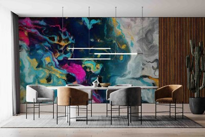 3D Abstract Color Marble Texture Wall Murals Wallpaper Murals Wall Sticker