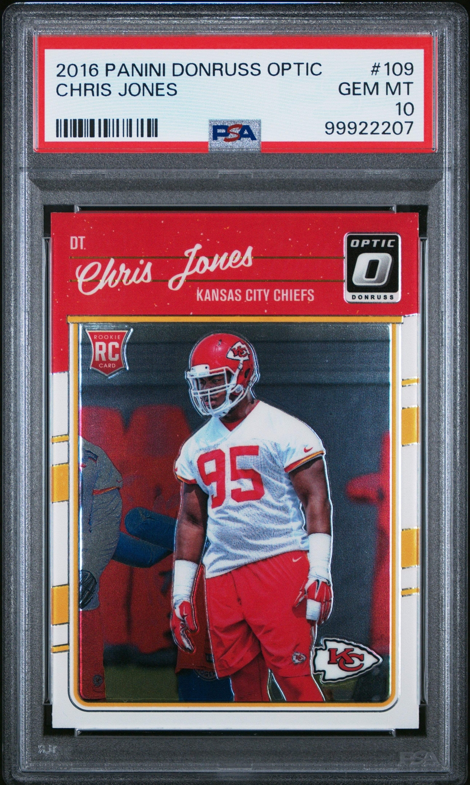 2016 Donruss Optic Chris Jones #109 Rookie Card RC