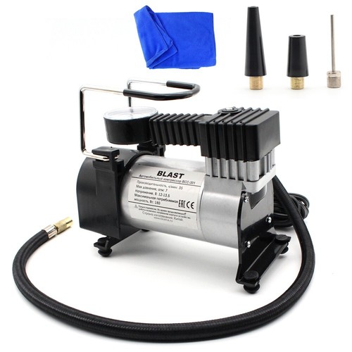 Gonfiatore pneumatici compressore d'aria 100 PSI si adatta a pneumatici auto moto pompa aria portatile - Foto 11 di 11