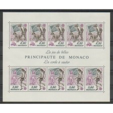 Monaco - Blocs et feuillets - 1989 - No BF46 - Enfance - Europa