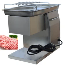 QX Meat Cutting Machine 250kg/h Output Electric Meat Cutter Slicer 4mm Blade