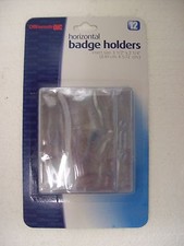 Officemate ID Badge Holders Horizontal 3.5 x 2.25 Inch 4 Packs of 12 48 