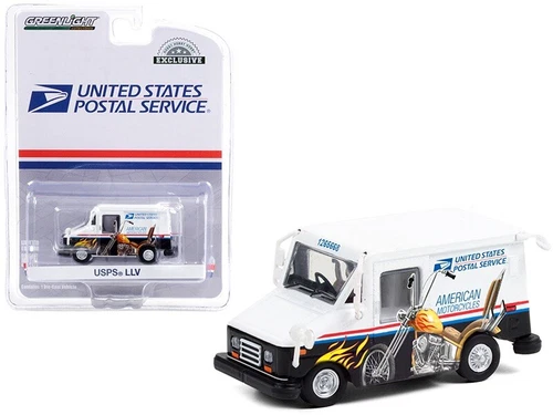 Greenlight 30249 1:64 United States Postal  USPS LLV American Motorcycle Stamp