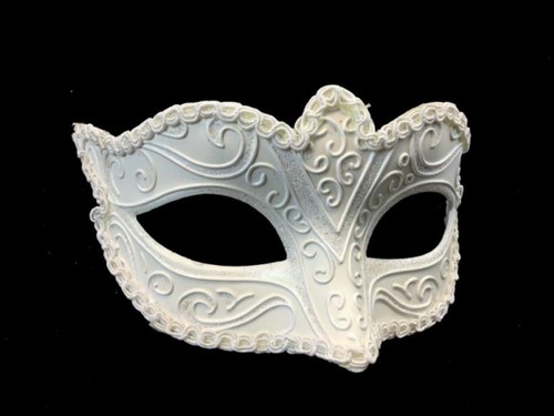 Bulk Blank DIY White Unpaint Masquerade Mask Polyresin Base Halloween Costume - Picture 12 of 30