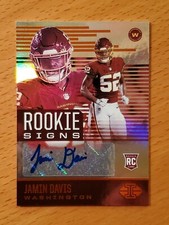 2021 Illusions Rookie Signs Orange #26 Jamin Davis Kentucky Washington Auto