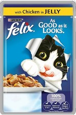 FELIX AS GOOD AS IT LOOKS Chicken in Jelly 100g PMP of 20 puches
