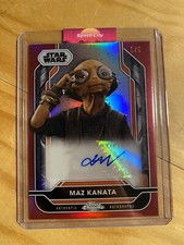 2024 Topps Chrome Star Wars Costco Super Box Maz Kanata 1/5 Auto Lupita