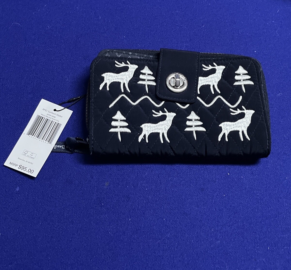 ミミ Vera Bradley Merry Mischief Snow Day RFID Turnlock Wallet New | eBay