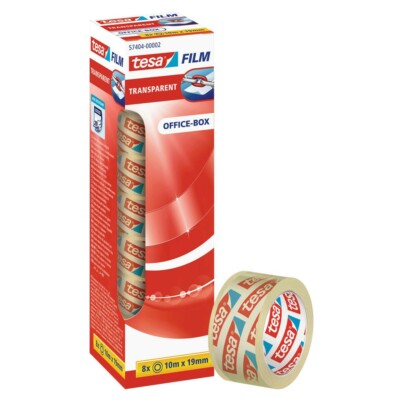 tesa tesafilm  Klebefilm transparent 19,0 mm x 10,0 m 8 Rollen 