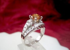 925 STERLING SILVER CZ SPARKLY STONES  BAGUETTES ENGAGEMENT RING SIZE 9.25