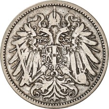 #888350 M&uuml;nze, &Ouml;sterreich, Franz Joseph I, 20 Heller, 1893, SS, Nickel, KM:280
