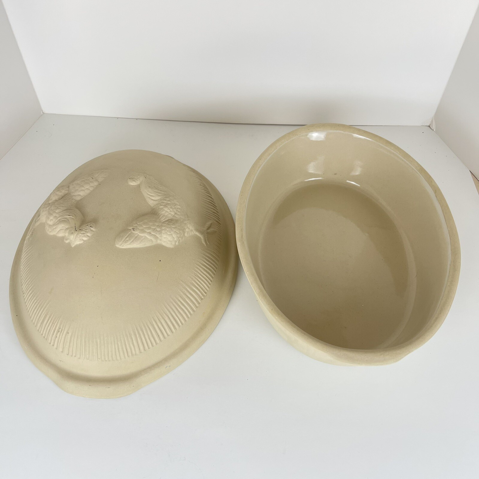 Vintage Sassafras Superstone Roaster 1622 USA Super Rare Stoneware Cooking Bake eBay