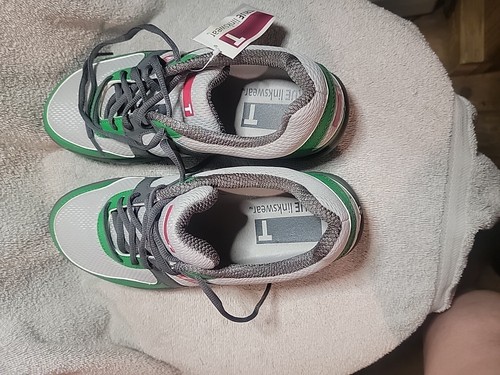 True Linkswear Men’s Soft Spike Grey And Greenl Golf Shoes Size 8 New - Picture 7 of 7