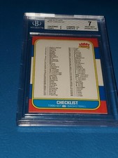 1986 Fleer Basketball Checklists #132 BGS 7 (w/Amazing 9.5 & 9,9 POWERFUL SUBS)
