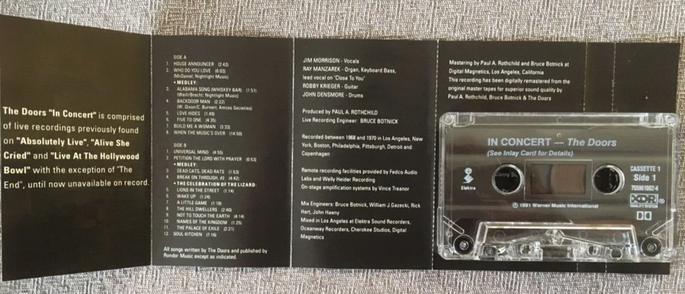 The Doors In Concert Cassette # 1 - Image 4 of 4