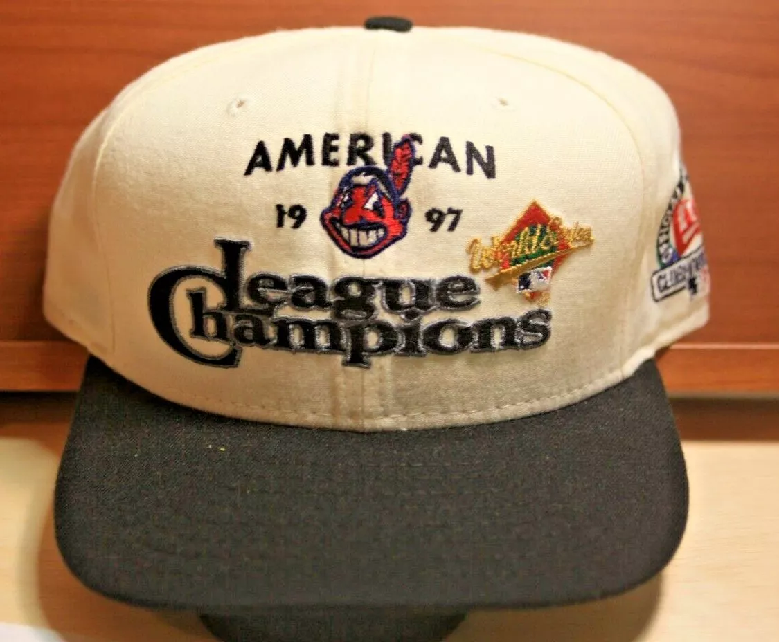 Cleveland Indians 1997 American League Champions Clubhouse World Series hat