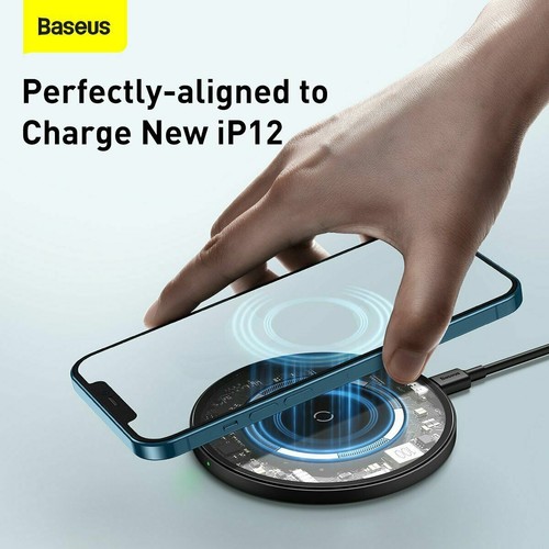 Baseus 15W Magnetic Charging Pad Wireless Charger for iPhone15 14 13 12 11 Pro - Picture 6 of 14