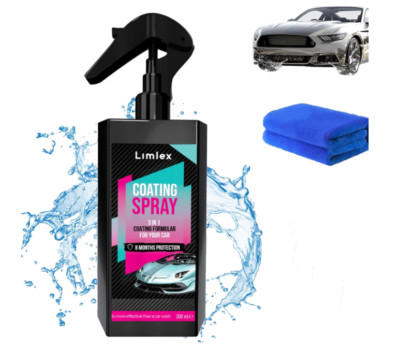 Limlex Coating Spray, Limlex Car Coating Spray, Limlex Platinum Car Care Set
