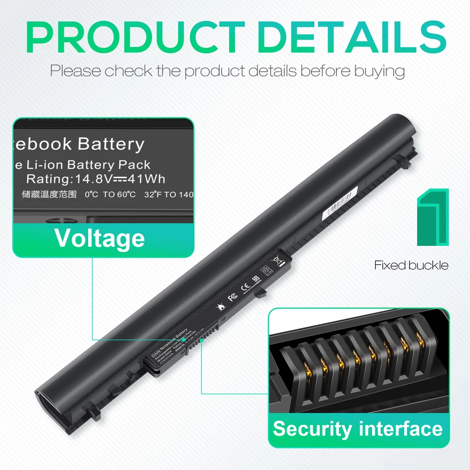 ✅Batería portátil OA04 para HP 240 245 250 255 G3 CQ14 CQ15 740715-001 74645 OA03 Foto 4 de 4