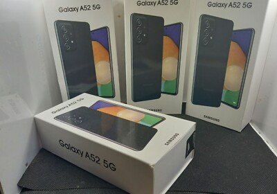 New UNLOCKED Samsung Galaxy A52 5G A526U1 Sealed Box Any GSM Carrier WORLDWIDE