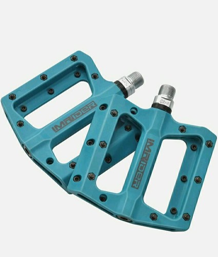 Imrider Lightweight Polyamide Bike Pedals for BMX Road MTB Bicycle Blue - Picture 7 of 7