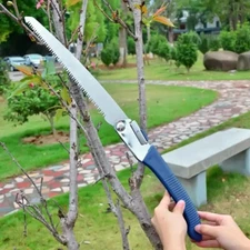 Wood Pruning Saw Hard Teeth Folding 250mm Blade Portable Garden Camping Dry
