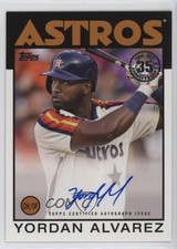 2021 Topps 1986 Topps Baseball Series 2 Yordan Alvarez #86A-YA Auto 0nr3