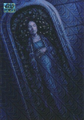 Star Wars Galaxy Padme Amidala カード /25 Padme Amidala's Funeral Topps Star Wars Galaxy Mojo Refractor 10