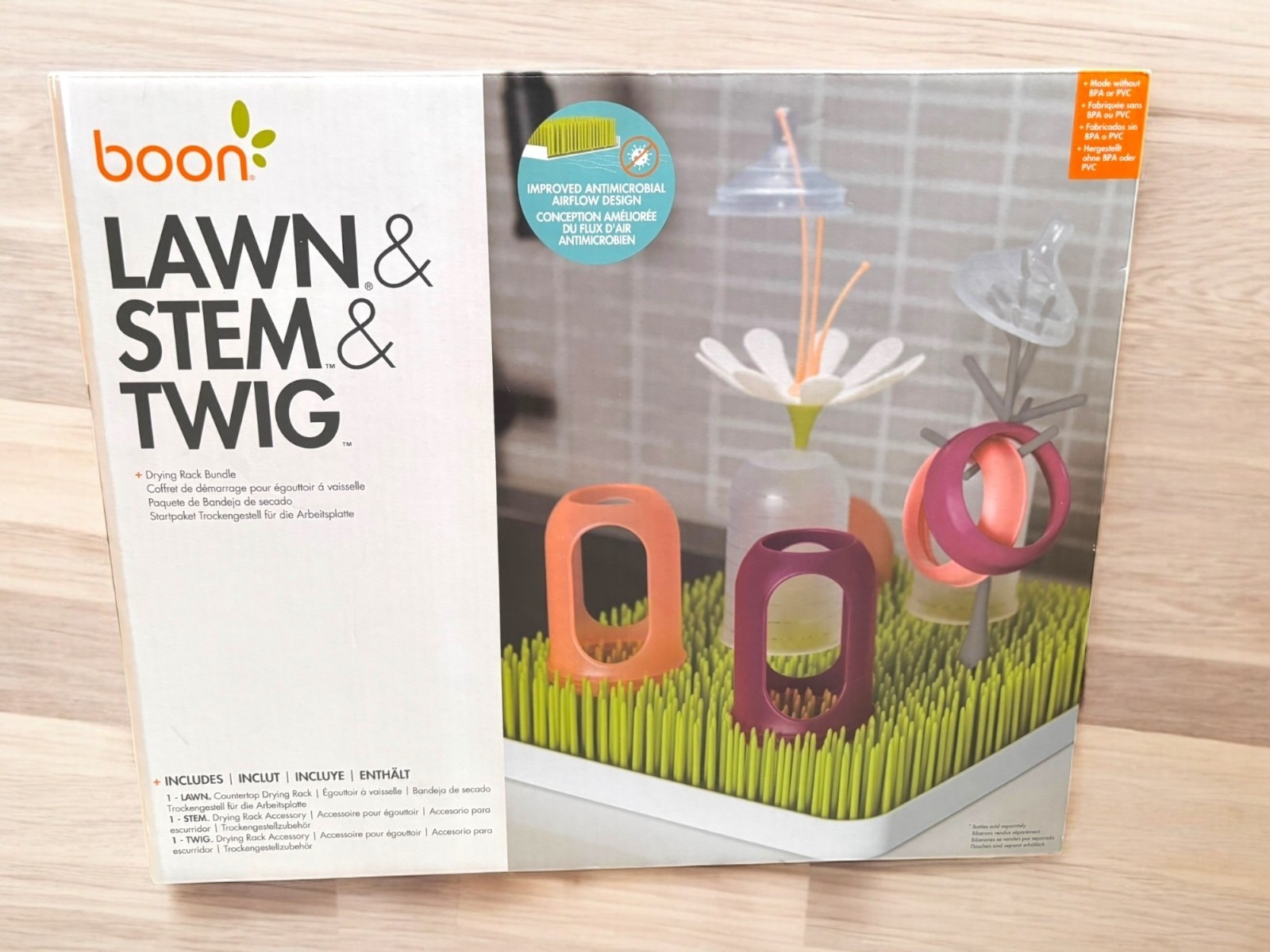 boon Lawn & Stem & Twig Drying Rack Bundle Baby Bottle New