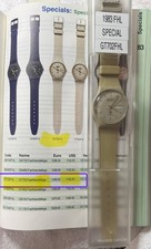 WORKING 1983 Swatch Watch GT702FHL  Fachhandel logo Originals GT702 CLEAN 