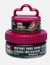 Moneysworth & Best Instant Shoe Shine Polish Cream Kit - Burgundy Color, 50 ml