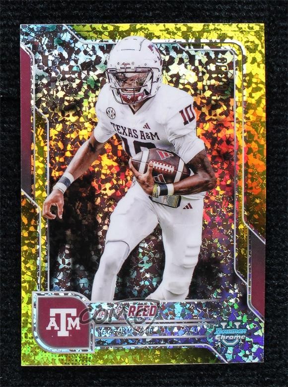 2025 Bowman U Chrome Yellow Mini-Diamond Refractor /350 Marcel Reed #133 15x1