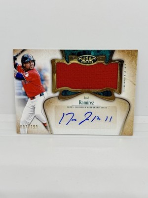 JOSE RAMIREZ 2026 Topps Tier One Jumbo Auto Relic /199 Guardians #AT1JR-JR