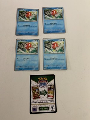 MAGIKARP 129/165 - Pokemon Scarlet & Violet 151 -  NM / UNPLAYED + Code CARD