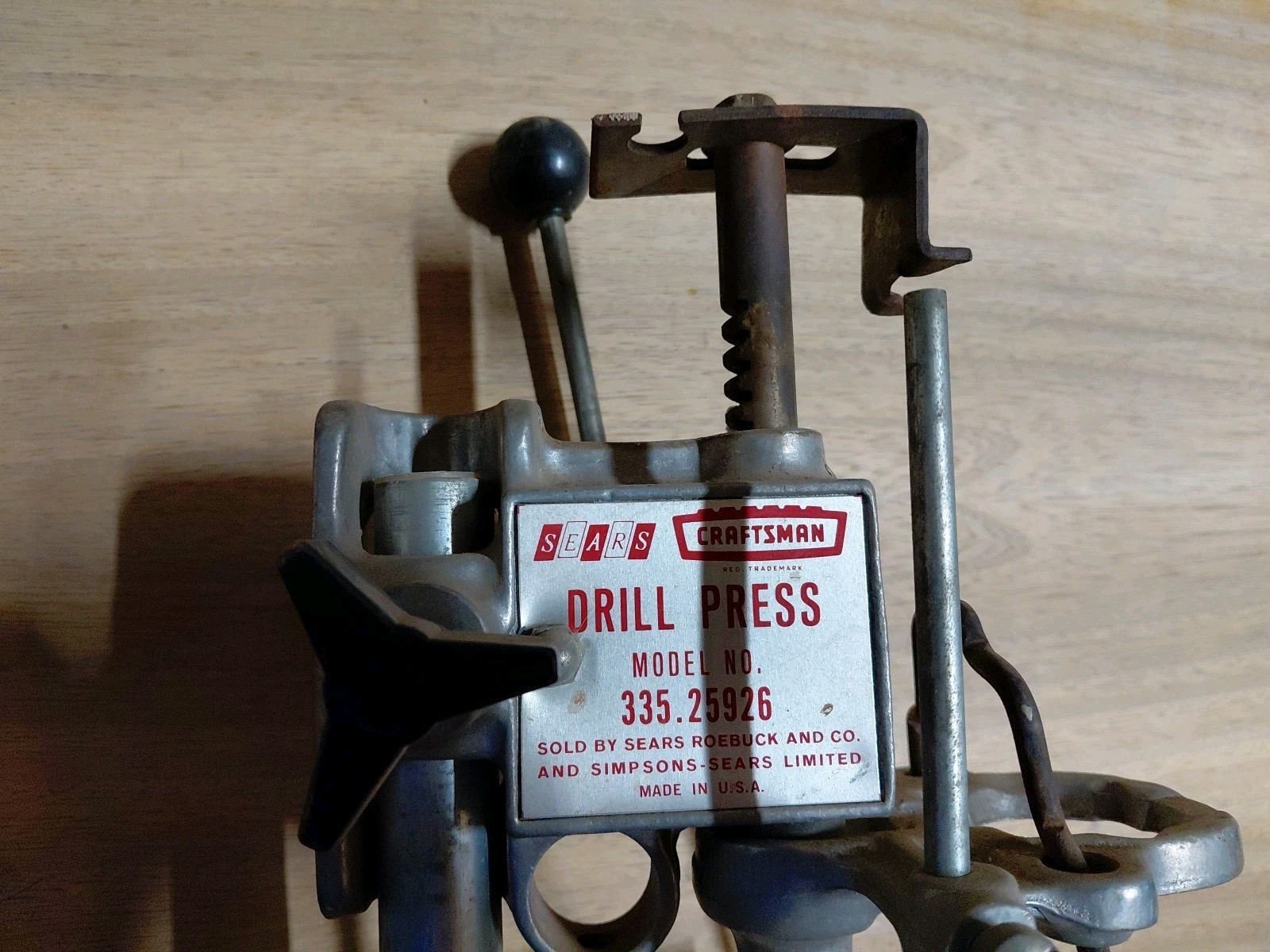 Vintage - Sears Craftsman 18" Drill Press Stand - Model 335.25926 - Aluminum