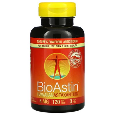 2 X Nutrex Hawaii, BioAstin, Hawaiian Astaxanthin, 4 mg, 120 Soft Ge-Worldwide