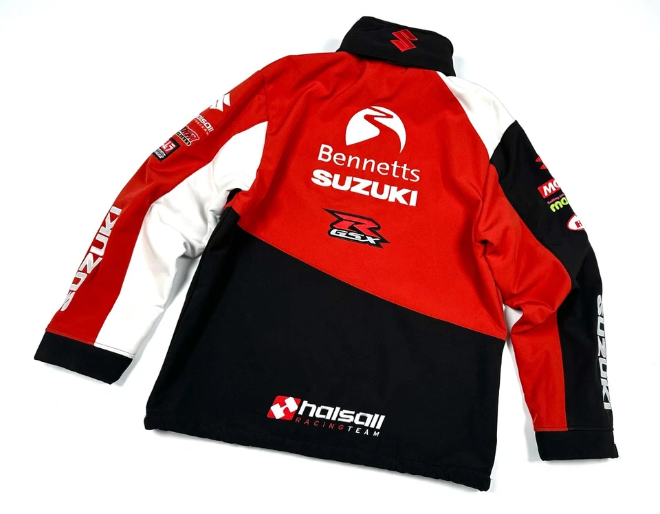 Chaqueta Softshell Negra Patrocinada por Carreras con Logotipo SUZUKI Equipo De Colección Para Hombre Talla XL Foto 2 de 4