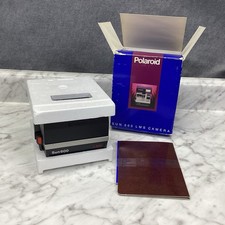 Polaroid Sun600 LMS Camera with Built In Flash With Strap Manual in Box