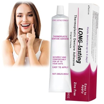 2er Pack x Thermoplastische Prothesen Haftcreme Praktischer Zahnkleber für Zähne