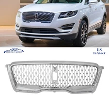 Chrome Front Bumper Grille Upper Mesh Grill For Lincoln MKC 2019 KJ7Z8200AA