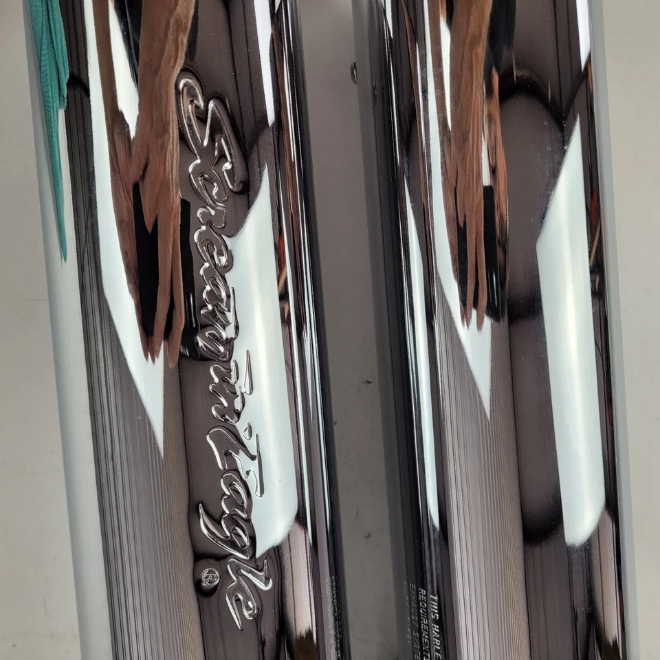 Silenciadores sin cordones cromados Softail Harley Screamin’ Eagle 80494-07 Slash-Out nuevos de stock Foto 3 de 4